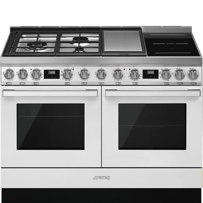Piano de cuisson mixte 6 feux 120 cm CPF120IGMP SMEG
