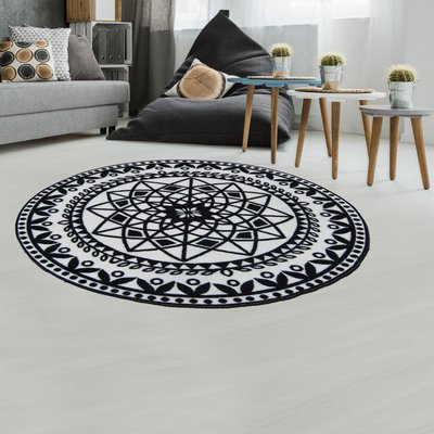 Tapis rond tissé UTOPIA UN AMOUR DE TAPIS