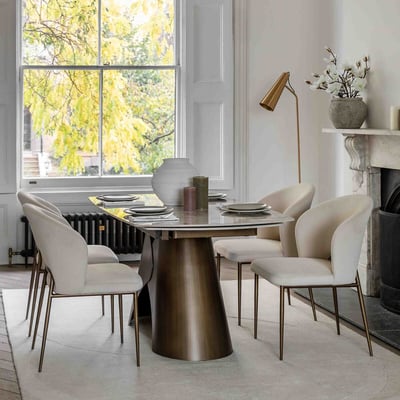 Basil Marble Dining Table (Seats 6-8) ÉDITÉ