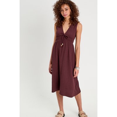 Robe midi évasée sans manches CACHE CACHE