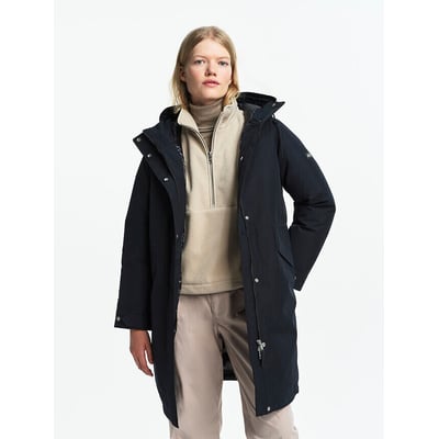 Langer Parka mit fester Kapuze und Reissverschluss für die Übergangszeit AIGLE