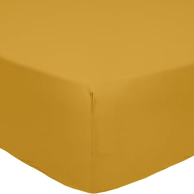 Drap housse en percale de coton uni, MURA C DESIGN HOME TEXTILE
