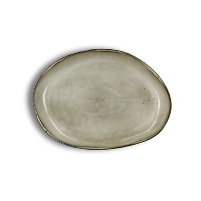 Assiette ovale en grès 33cm, NAKURU OGO LIVING