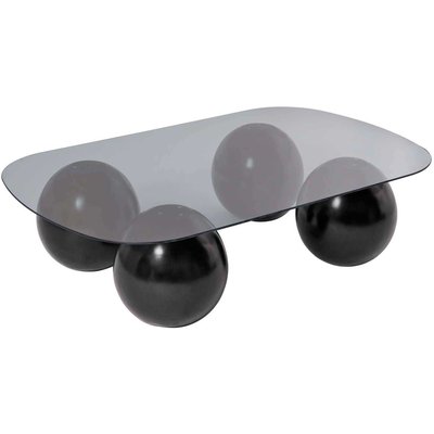 Table basse en verre 118 x 75 x 30 cm Evara HANAH HOME