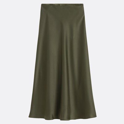 Jupe évasée longue en satin mat, Signature MARION LA REDOUTE COLLECTIONS