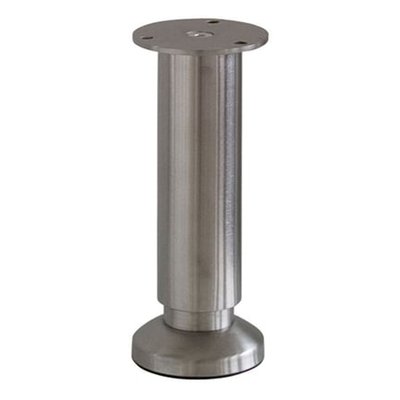 Pied De Meuble Inox Réglable H15 À 16,5 Cm X Ø5,8 Cm BAR PLUS
