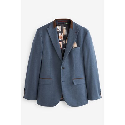 Veste de costume ajustée à chevrons NEXT