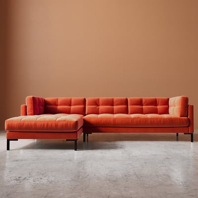 Landau Easy Velvet Corner Chaise Sofa SWOON