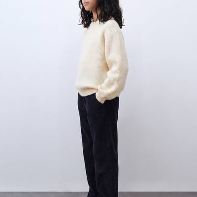 Pull col rond uni MONOPRIX