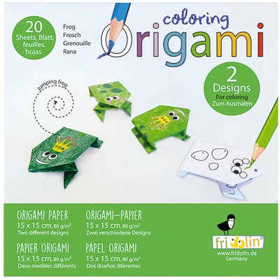 Coloring Origami - Grenouille FRIDOLIN