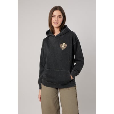 Sweat à capuche femme imprimé graphique dos NAMASTE DEELUXE