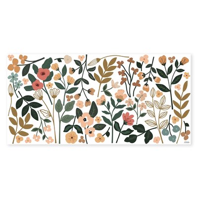 Stickers muraux grandes fleurs colorées BLOEM LILIPINSO