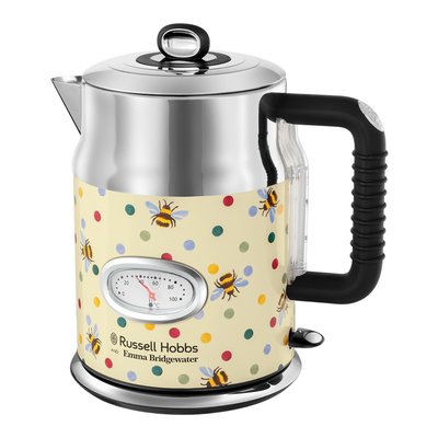 Emma Bridgewater Bumblebee & Polka Dot 1.7L Kettle - 27240 RUSSELL HOBBS
