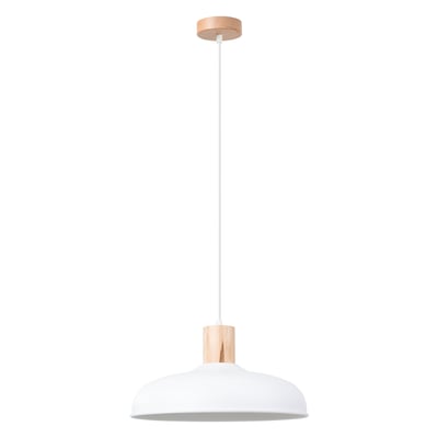 Suspension Acier Blanc E27 1 Indy EDEN