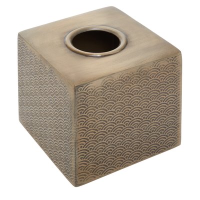 Art Deco Gold Finish Tissue Box SO'HOME