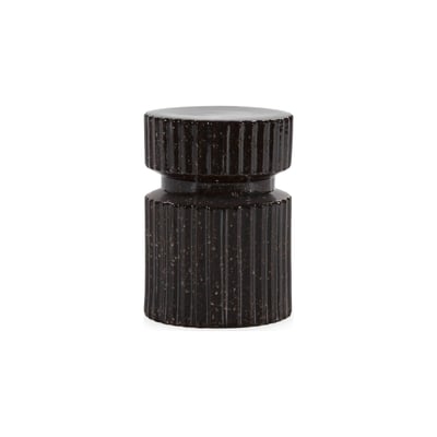 Tabouret céramique brillante relief strié RECOLLECTION