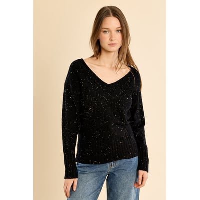 Pull col V avec sequins MOLLY BRACKEN