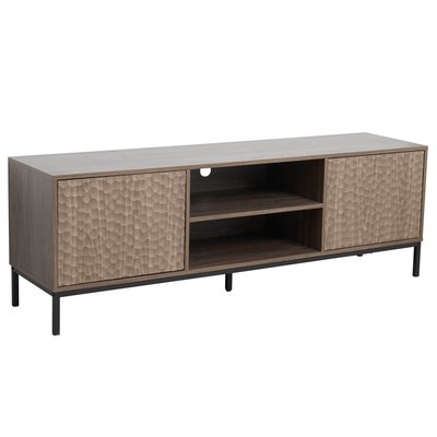 Meuble TV en mélaminé 160 cm, KETRY OVIALA