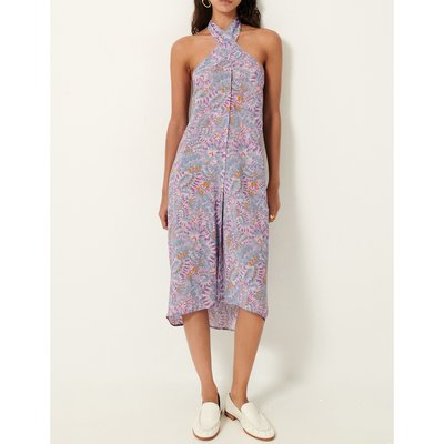 Robe paréo dos-nu, imprimé floral, SANTANA SESSUN