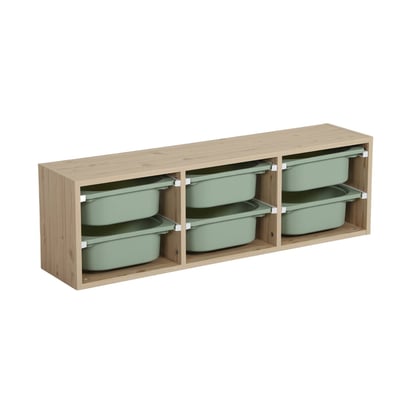 Sora - Meuble de rangement pour enfant 6 bacs de rangement SORA SWEEEK