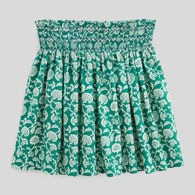 Jupe à smocks imprimée MONOPRIX