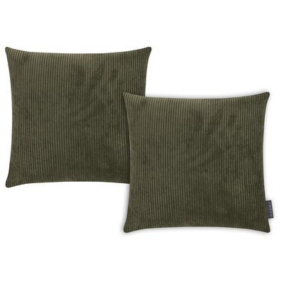 Housses de coussin velours cotelé INGA - Lot de 2 MAGMA HEIMTEX