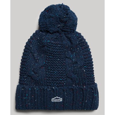 Bonnet à pompon en mailles torsadées SUPERDRY