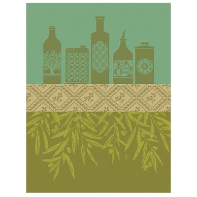 Torchon en Coton, HUILES PROVENÇALES LE JACQUARD FRANCAIS