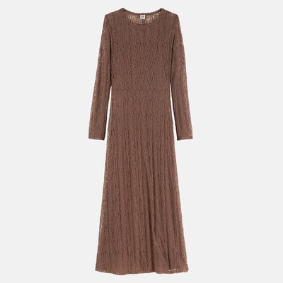 Robe longue, manches longues, en maille dentelle LA REDOUTE COLLECTIONS