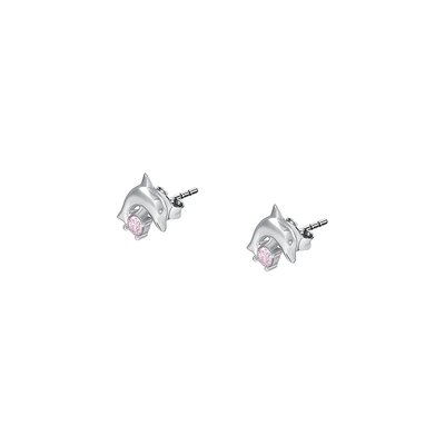 Puces en argent 925 et oxyde de zirconium CLEOR