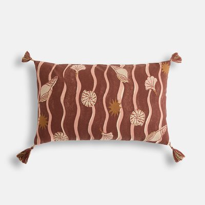 Funda de cojín rectangular 50x30 cm, algodón, KIANA LA REDOUTE INTERIEURS