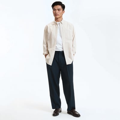 Pantalon de ville loose fit à pinces LA REDOUTE COLLECTIONS