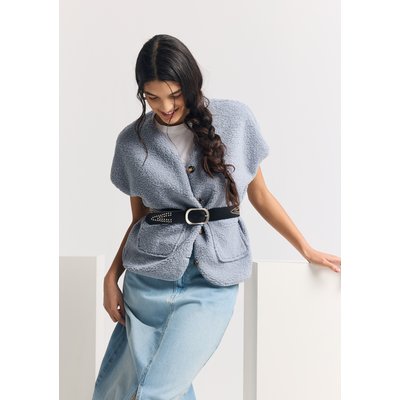Gilet sans manches en teddy doux LOLALIZA