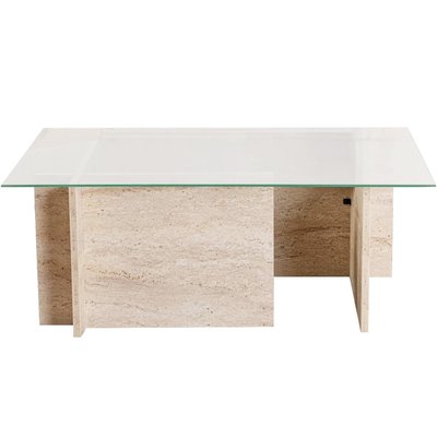 Table basse rectangulaire en verre - KAEL HOMIFAB