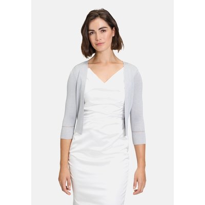 Gilet gris argente femme La Redoute