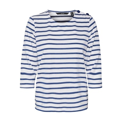 Свитшот с рукавами 3/4, в блестящую полоску VERO MODA