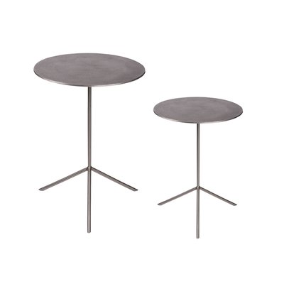 Set de 2 tables d'appoint  , diamètres 39 et 36 cm TABLE PASSION