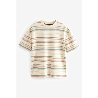 T-shirt rayé et texturé coupe classique NEXT