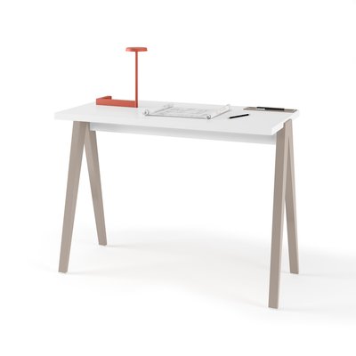 Bureau en mélamine et hêtre cérusée, Colmar HERDASA