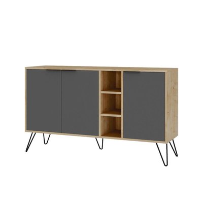 Buffet 3 niches et 3 portes L142 cm - Clara CALICOSY