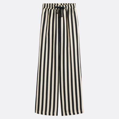 Wide leg trousers with stripes, JERRY SUNCOO