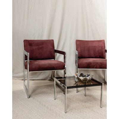 Fauteuil chromé Jakob N°523 - Bon état DEBONGOUT