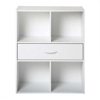 Etagère de rangement 4 casiers avec un tiroir CALICOSY