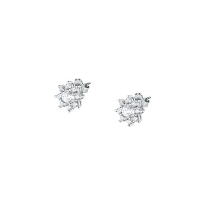 Boucles D'Oreilles en acier, cristaux, ipg TESORI MORELLATO