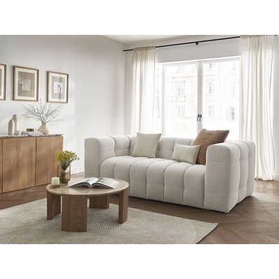 Canapé droit convertible 3 places en tissu lisse, CLOUD BOBOCHIC