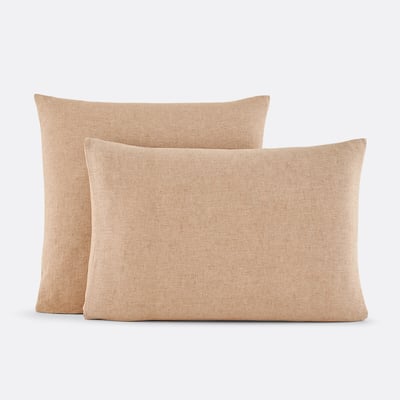 Funda de almohada lisa de algodón y lino lavado, de chambray, JILA LA REDOUTE INTERIEURS
