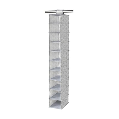 Rack 10 cases intissé motif éventails - H128 cm CALICOSY