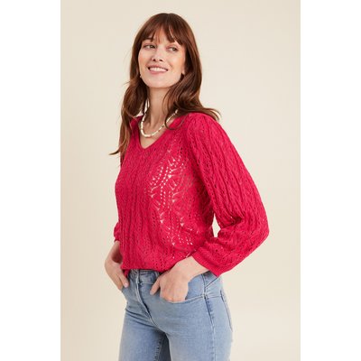Pull manches 3/4 ajouré BREAL