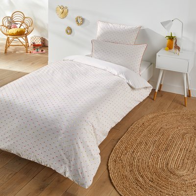 Housse de couette en coton lavé, Tutti Plumetis LA REDOUTE INTERIEURS