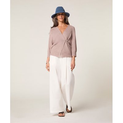 Gilet ouvert en coton chiné RODIER